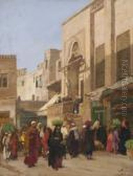 Kairo - "vor Dem Moschee-tor". - view 1
