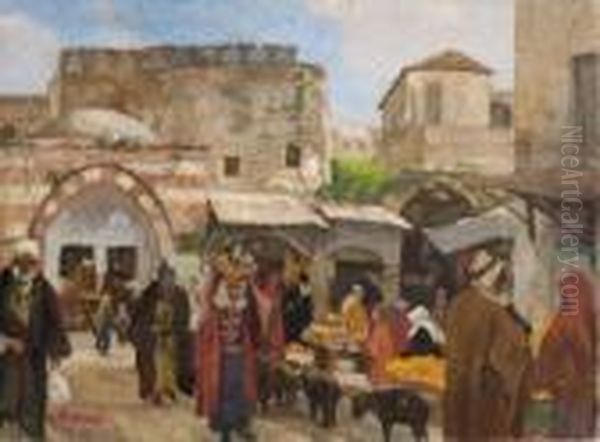 Jerusalem - Markt Vor Dem
Damaskustor. - view 1