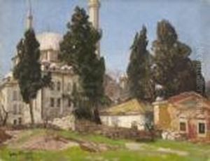 Blick Auf Die Eyup-sultan-moschee
 In Istanbul.