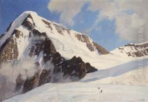 "auf Dem Jungfraujoch". by Georg Macco