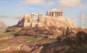 Blick Auf Die Akropolis In
Athen. by Georg Macco