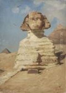 Sphinx In Gizeh. by Georg Macco