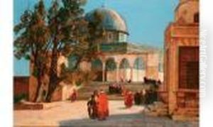 " La Mosquee Omar A Jerusalem, 1929 ". by Georg Macco