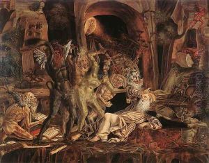 Temptations of St Anthony c. 1494 by Bernardino Parenzano