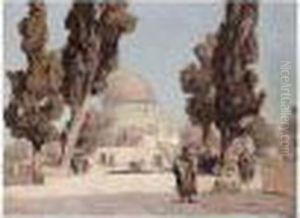 The Omar Mosque, Jerusalem by Georg Macco