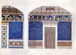Design for an Empire palace interior, c.1810 by Charles Percier