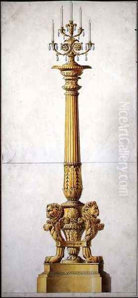 Design for a Neo-Classical Candelabra, c.1820 - view 1