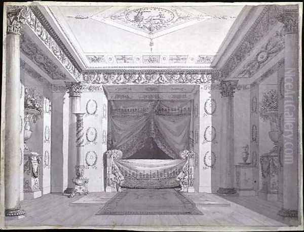 Design for an Empire Bedroom, c.1810 - view 1