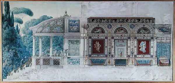 Design for an Hotel Particulier on the Champs Elysees for Hortense de Beauharnais 1783-1837, Queen of Holland - view 1