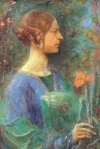 The Red Lily 1914 by Clara Weaver Parrish