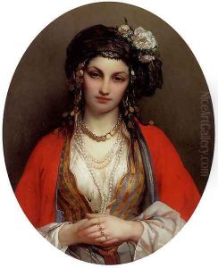 An Oriental Beauty by Jean-Francois Portaels