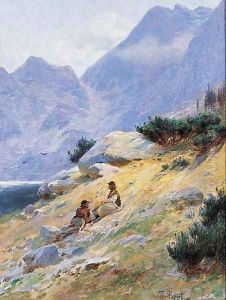 At the Morskie Oko Lake (The Eye of the Sea Lake) by Thaddaus Popiel