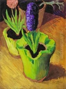 "hyazinthen" by August Macke