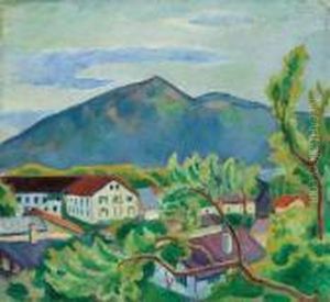 Fruhlingslandschaft In Tegernsee
