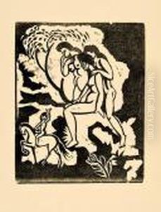 Begrusung by August Macke