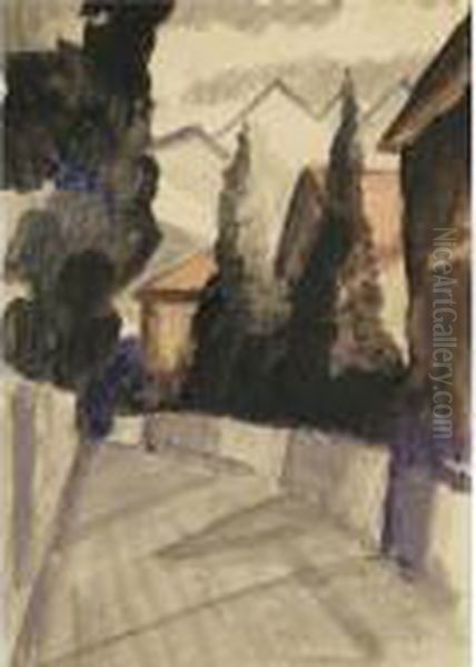 Strasse In Hilterfingen (street In Hilterfingen) - view 1