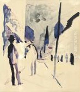 Strasse Am Abend by August Macke