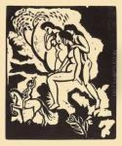 "begrussung" by August Macke