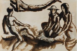Vier Kinder by August Macke