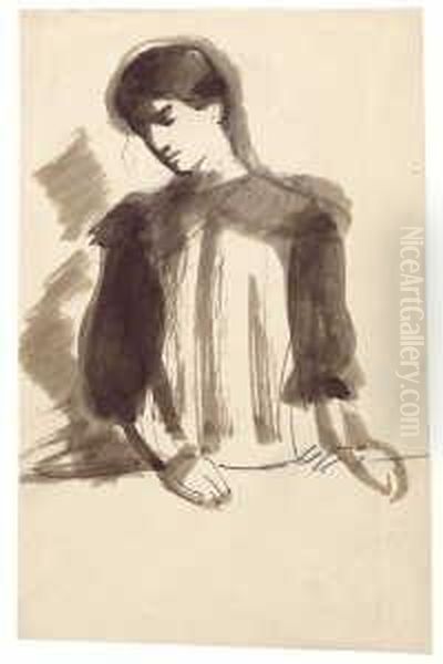 Elisabeth Macke (?). Ruckseitig: Mathilde Macke - view 1