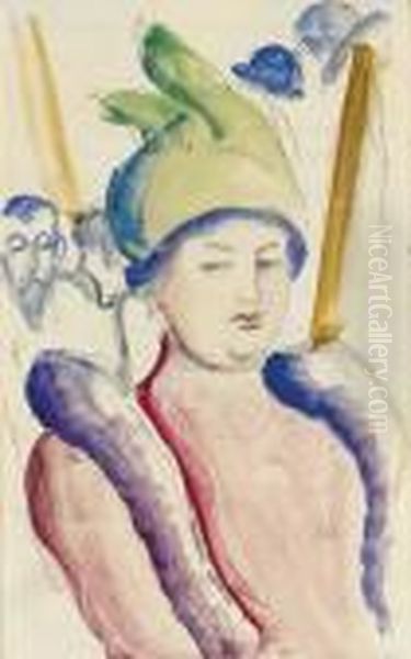 Dame Mit Boa - view 1
