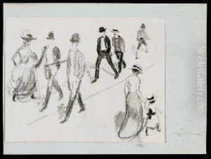 Spazierganger by August Macke