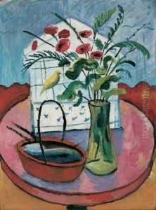 Vogelbauer by August Macke
