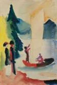 Gelbes Segel by August Macke