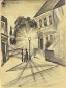 Strasenbild Am Abend Ii by August Macke
