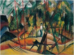 Waldspaziergang (forest Walk) by August Macke