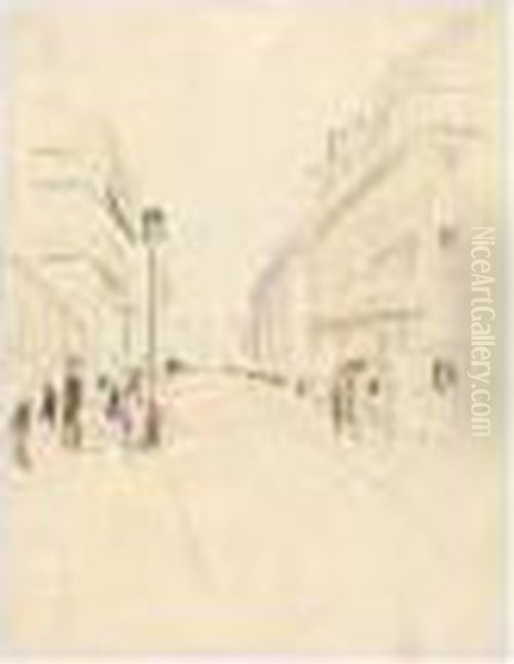 Strassenbild Aus Paris I (parisian Street Scene I) - view 1