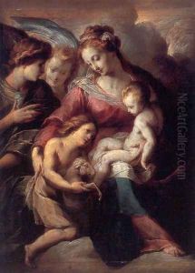The Virgin and Child with the Infant St John the Baptist and Attendant Angels by Giulio Cesare Procaccini