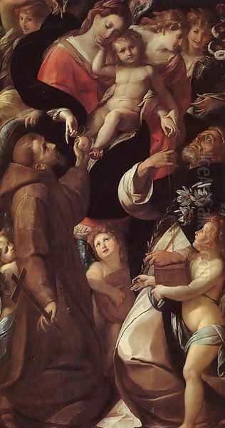 Madonna and Child with Saints and Angels by Giulio Cesare Procaccini