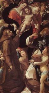 Madonna and Child with Saints and Angels by Giulio Cesare Procaccini