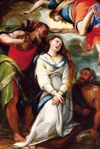 The martyrdom of Saint Agnes by Giulio Cesare Procaccini