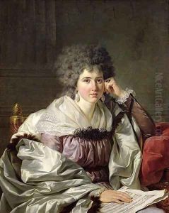 Madame Nicaise Perrin, nee Catherine Deleuze by Jean Charles Nicaise Perrin