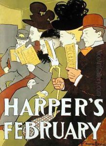 Cover illustration for Harpers magazine, 1896 Cover illustration for Harpers magazine, 1896