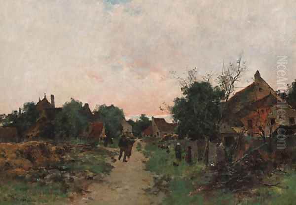 An evening stroll through farm buildings - view 1