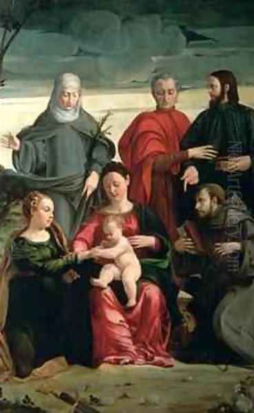 The Mystic Marriage of St. Catherine with St. Francis, St. Clare, St. Cosmas and St. Damian - view 1