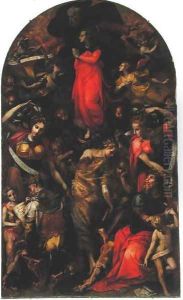 Dispute over the Immaculate Conception by Carlo Portelli da Loro