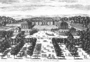 View and Perspective of the Trianon at Versailles by Francois de Poilly