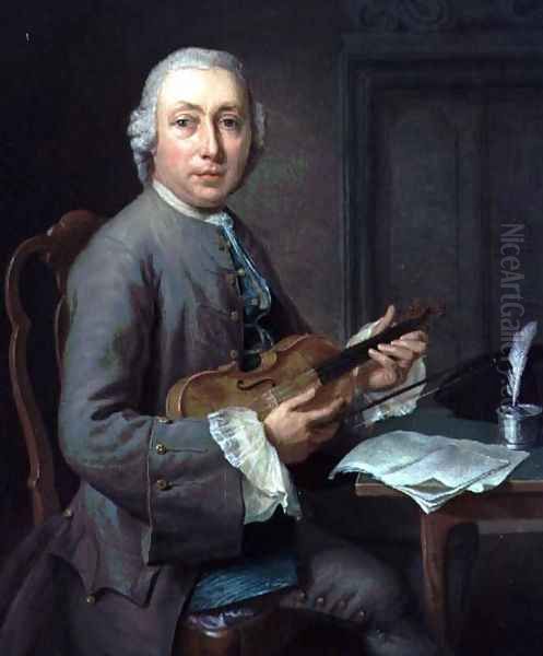 Man with a violin - view 1