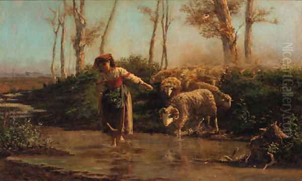 Crossing the river - view 1