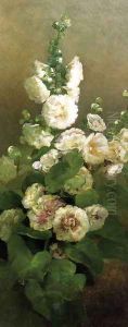 Hollyhocks by Charles Ethan Porter