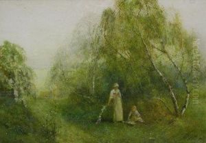 Gathering Wild Flowers Sussex by John MacWhirter