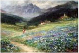 An Alpine Meadow by John MacWhirter