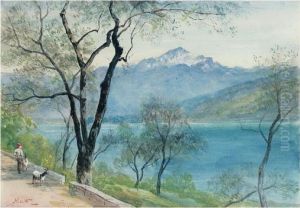 In The Italian Lakes by John MacWhirter