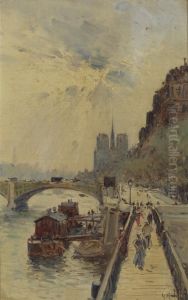 Quai De Seine by Gustave Madelain