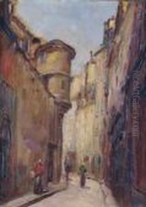 Paris, La Rue De L'hotel De Ville by Gustave Madelain