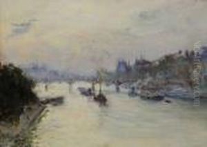 Le Pont Des Arts by Gustave Madelain